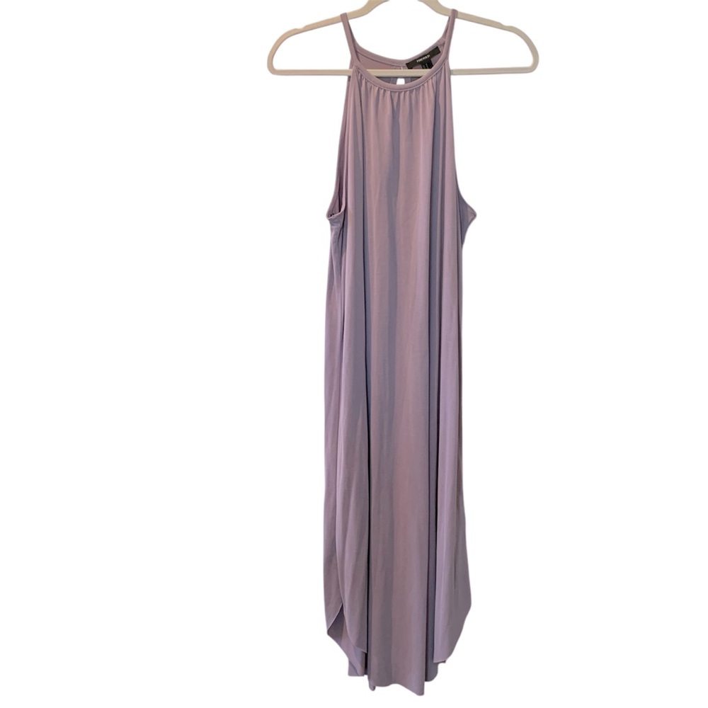 FOREVER 21 Lavender Halter Maxi Dress Medium NWT